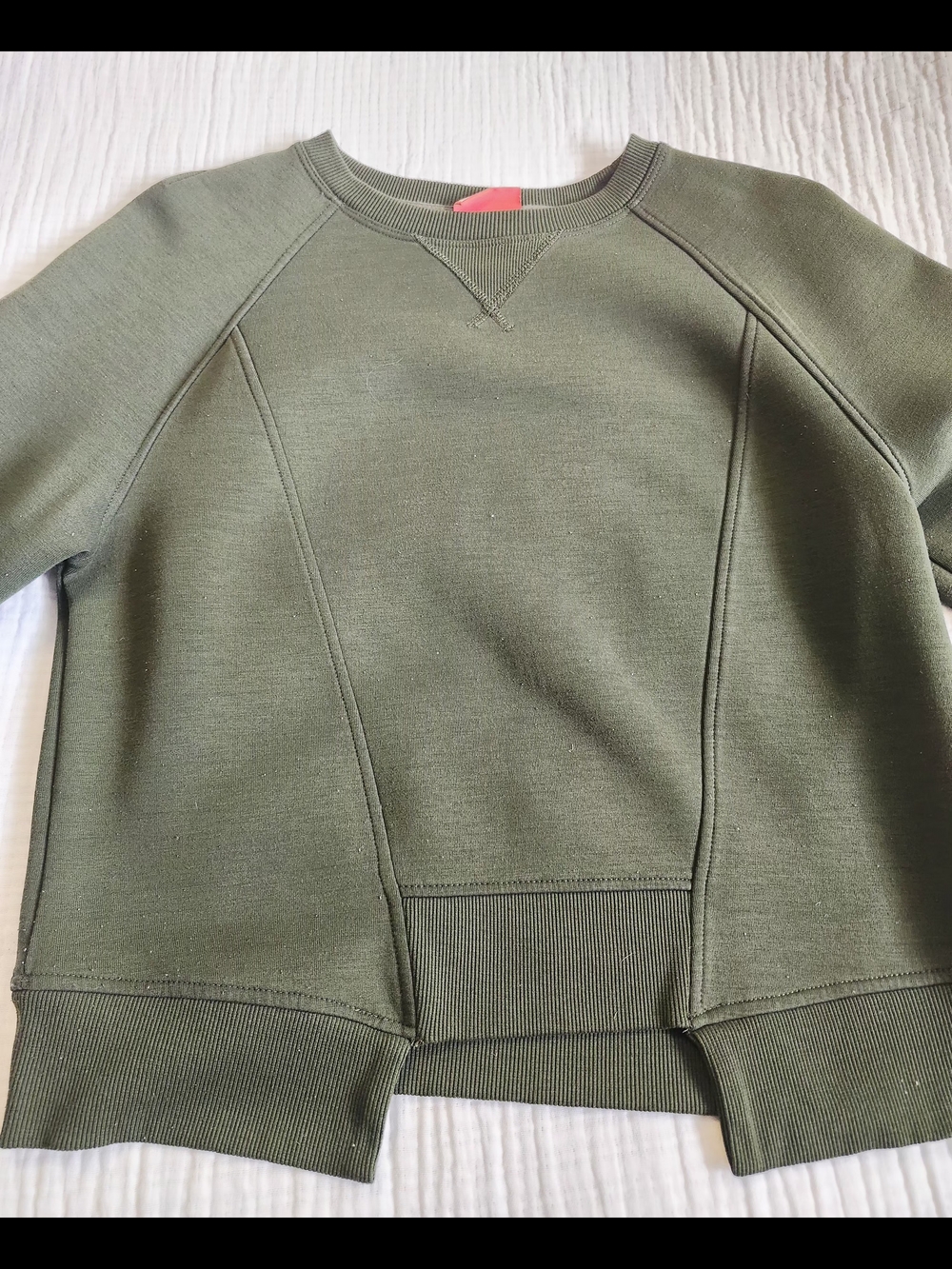 HUNTER Ladies Olive Crewneck Sweatshirt